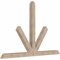 Ekena Millwork Saratoga Smooth Timber Gable Bracket, Douglas Fir, 108"W x 72"H x 5 1/2"D x 5 1/2"F, 16/12 Pitch GBW108X72X0606SAR00SDF - alternate 4